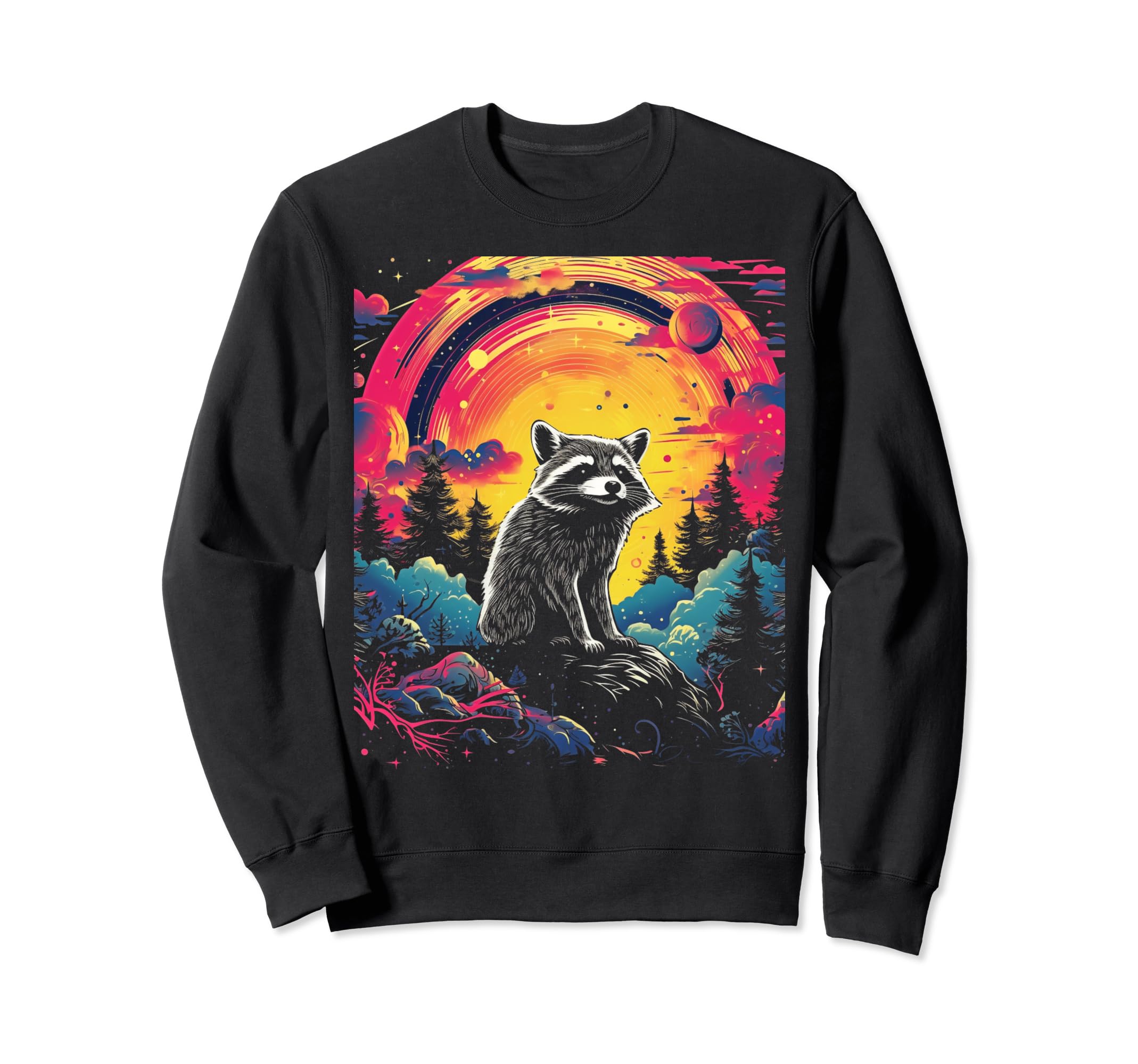 1970S Racoon 32 Sweatshirt - Novelty Apparel for Adults - T-Shirt, Sweatshirt, Hoodie