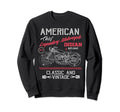 American Motorcycle Indian Old Sweatshirt - Fun Novelty Design for Adults - T-Shirt, Sweatshirt, Hoodie