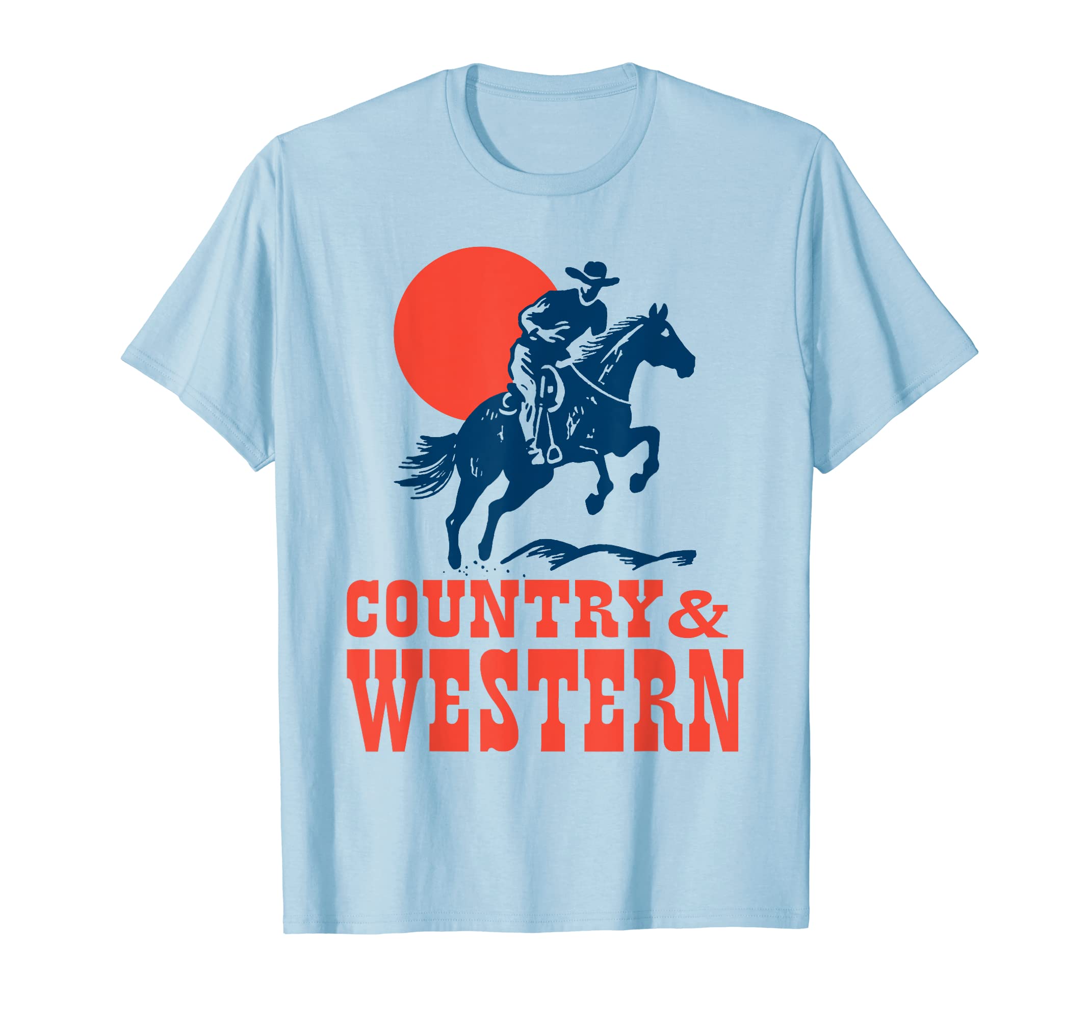 Country Western Cowboy Gunslinger Horse T-Shirt - Unique Graphic Men Women - T-Shirt, Sweatshirt, Hoodie