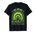 Rainbow May We Wear Green Mental Health T-Shirt - Graphic Print for Adults - T-Shirt, Sweatshirt, Hoodie