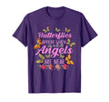 Butterflies Appear When Angels Are T-Shirt - Minimalist Print Men Women - T-Shirt, Sweatshirt, Hoodie