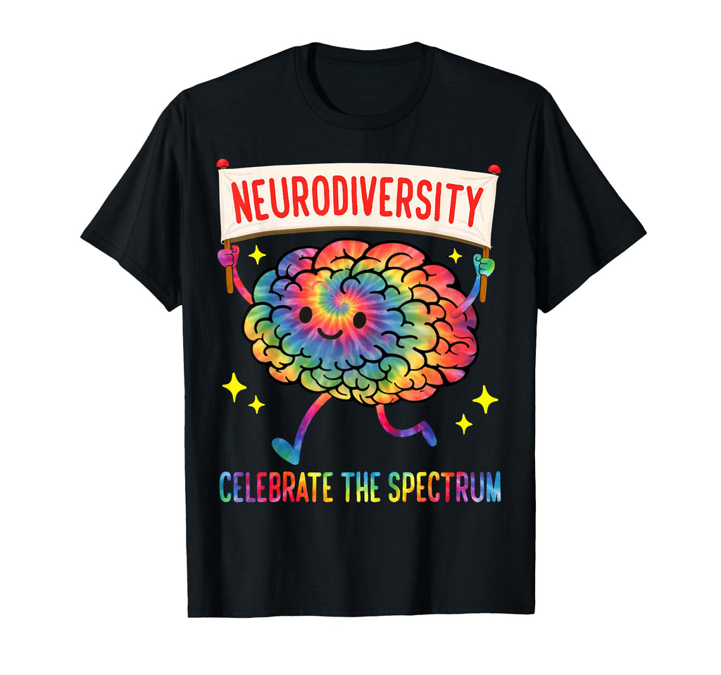 Neurodiversity Brain Spectrum Autism T-Shirt - Custom Art Print Unisex - T-Shirt, Sweatshirt, Hoodie