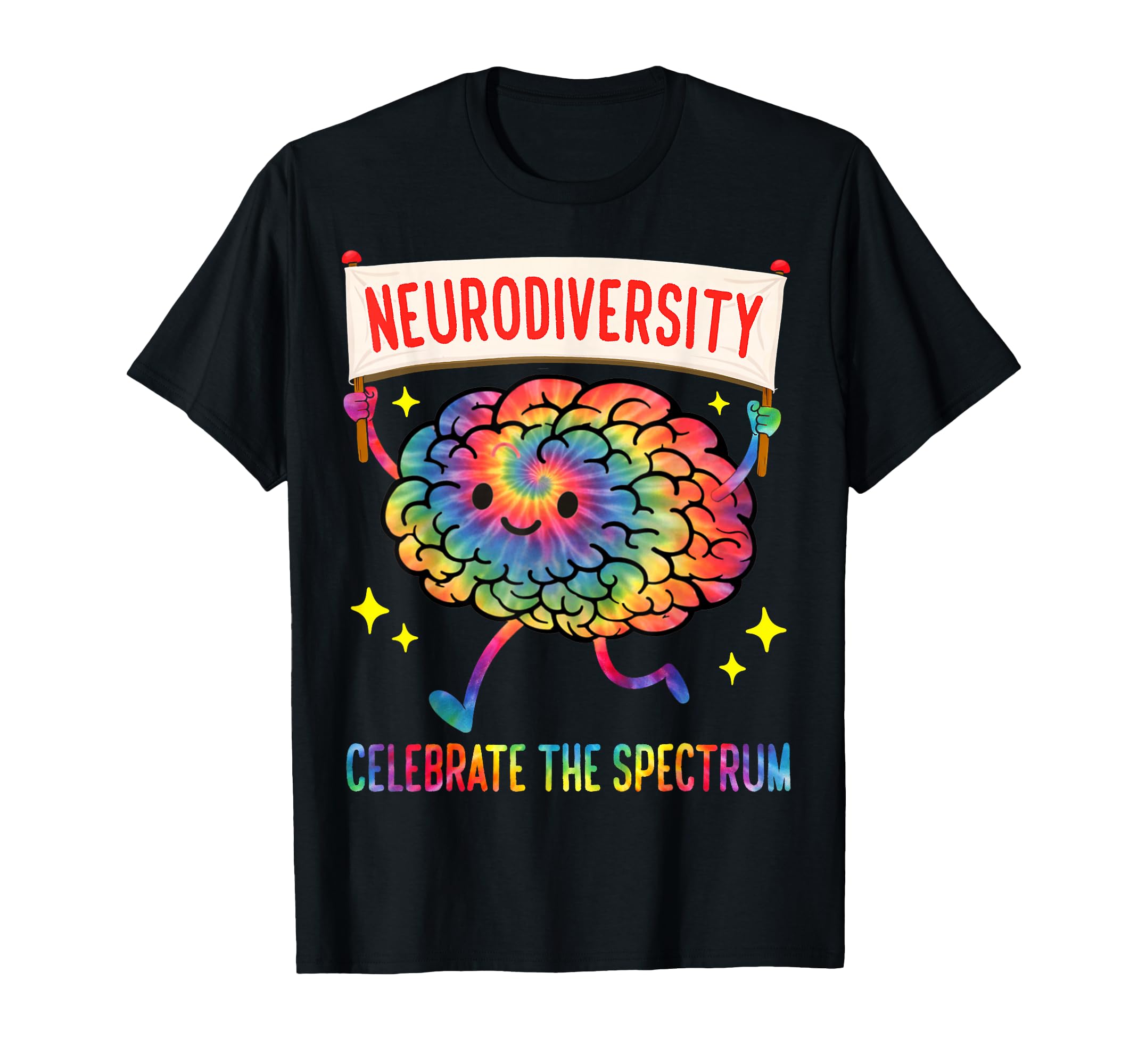 Neurodiversity Brain Spectrum Autism T-Shirt - Custom Art Print Unisex - T-Shirt, Sweatshirt, Hoodie