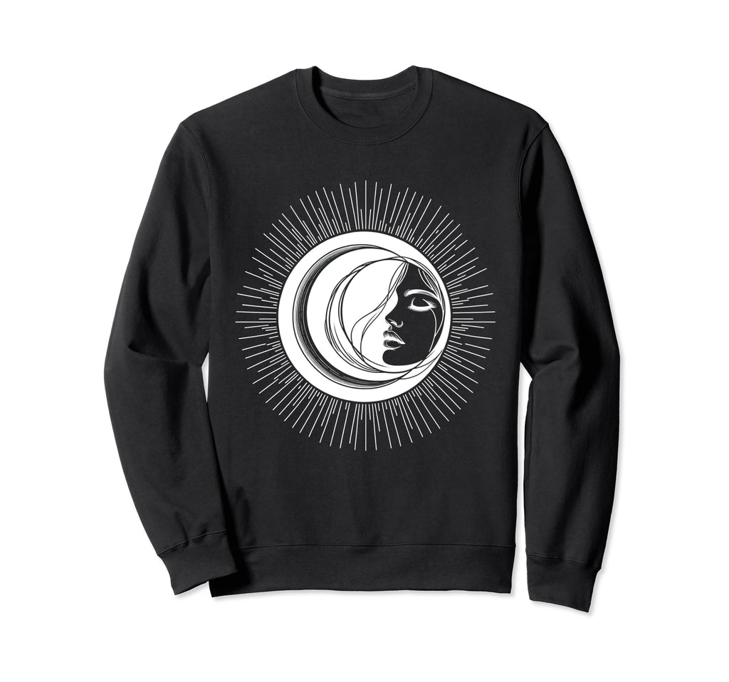 Astrology Sun Eclipse Moon Yoga Sweatshirt - Casual Everyday Wear Unisex - T-Shirt, Sweatshirt, Hoodie