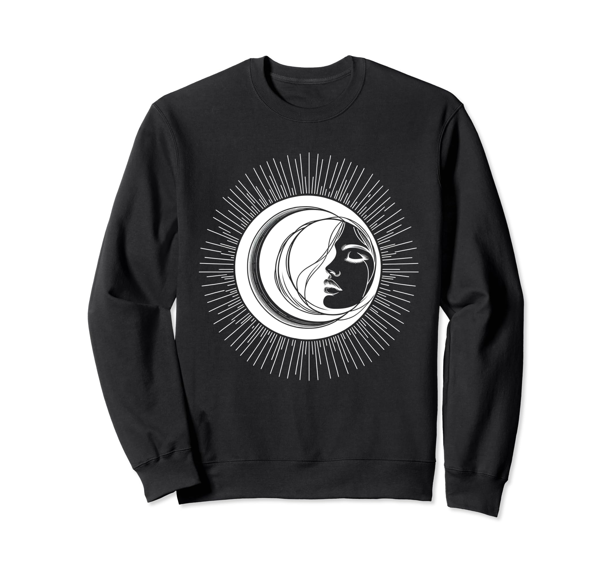 Astrology Sun Eclipse Moon Yoga Sweatshirt - Casual Everyday Wear Unisex - T-Shirt, Sweatshirt, Hoodie