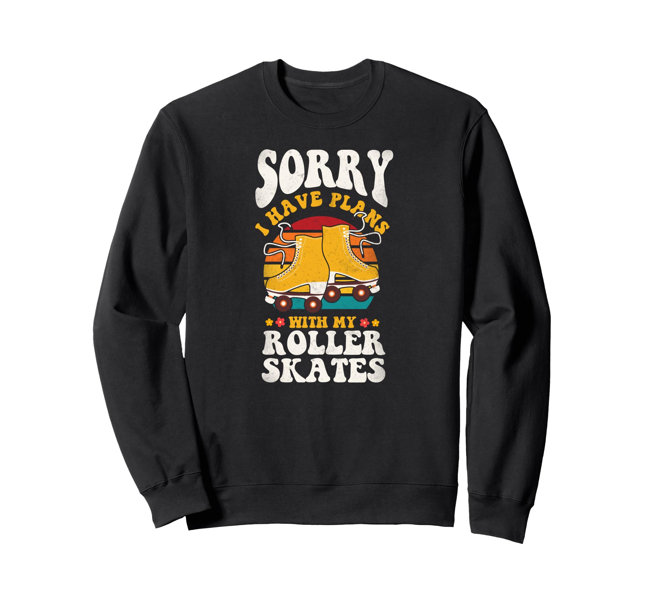 Roller Skating Skate 1970S Sweatshirt - Aesthetic Graphic for Adults - T-Shirt, Sweatshirt, Hoodie