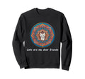 Cats Are My Best Friends Sacred Sweatshirt - Fun Novelty Design for Adults - T-Shirt, Sweatshirt, Hoodie