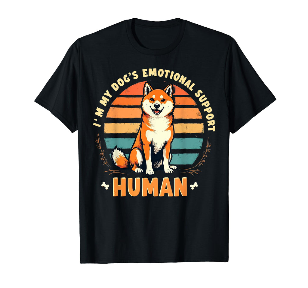 Im My Dogs Emotional Support Human T-Shirt - Novelty Apparel Unisex - T-Shirt, Sweatshirt, Hoodie