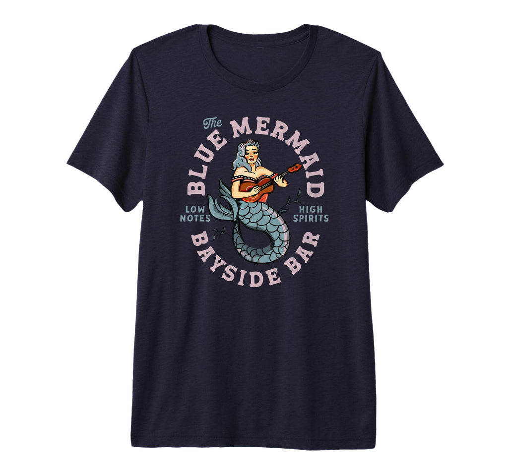 Sailor Mermaid Tattoo Guitar Music T-Shirt - Streetwear Style for Adults - T-Shirt, Sweatshirt, Hoodie