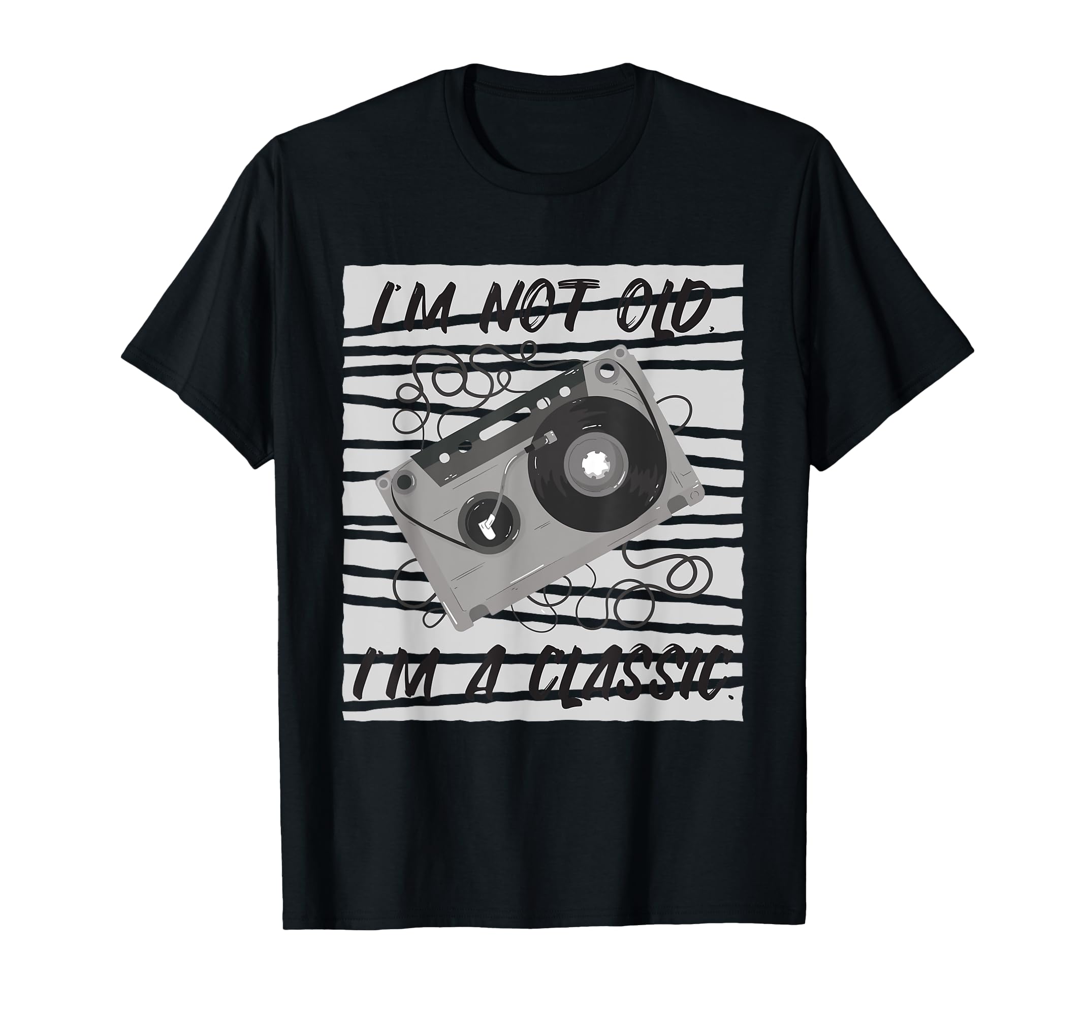 80S 90S Music Mixtape Cassette Tapes T-Shirt - Minimalist Print Men Women - T-Shirt, Sweatshirt, Hoodie