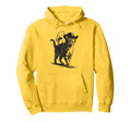Cowboy Cat And Frog Western Theme Hoodie - Fun Novelty Design for Adults - T-Shirt, Sweatshirt, Hoodie