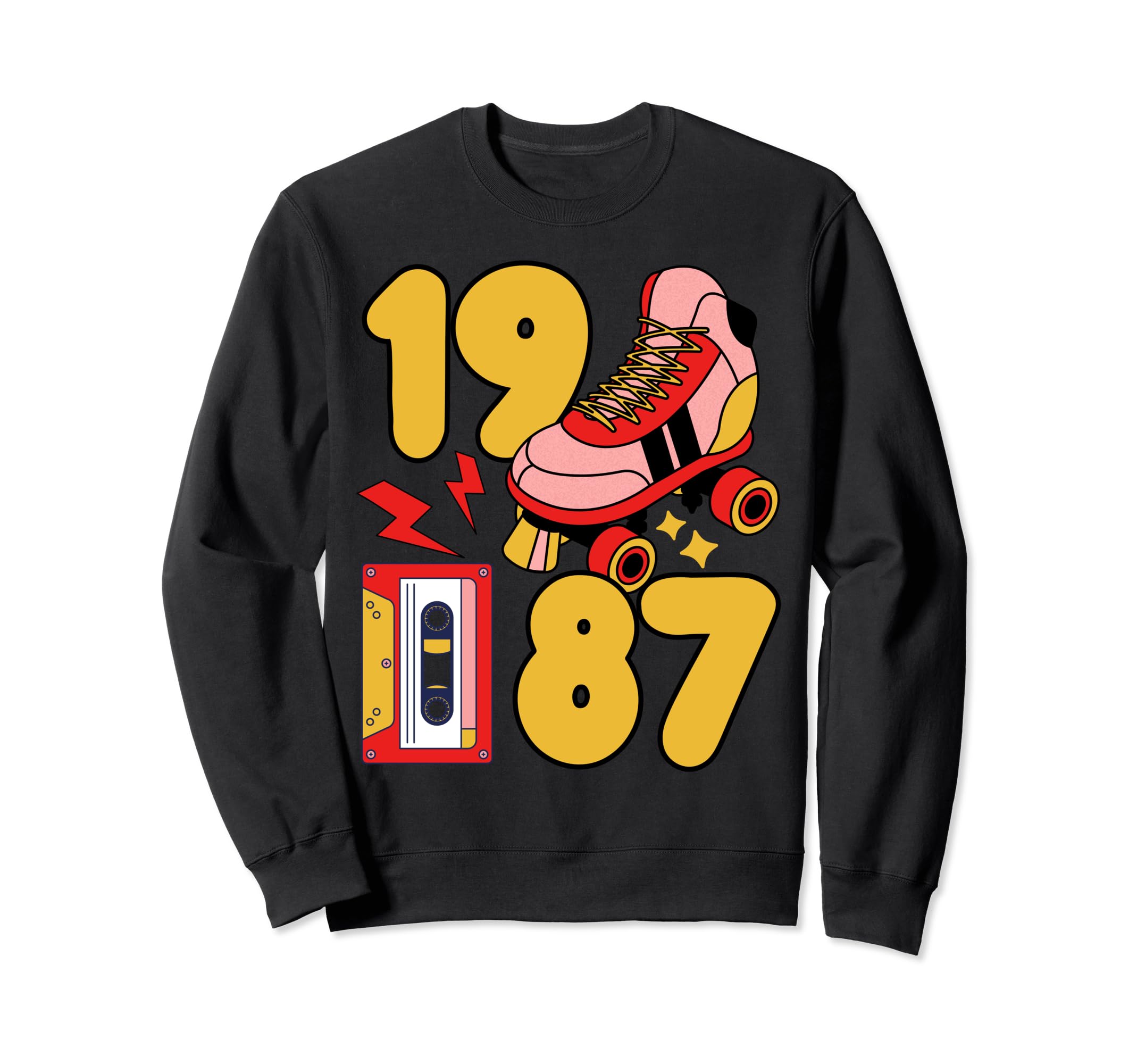 1987 Summer Vibes Roller Skating Sweatshirt - Trendy Graphic for Adults - T-Shirt, Sweatshirt, Hoodie