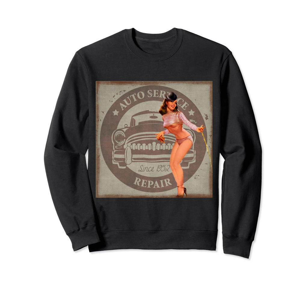 Pinup Hot Rod Sweatshirt - Aesthetic Graphic Unisex - T-Shirt, Sweatshirt, Hoodie