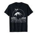 Bison White Wireframe 80S T-Shirt - Novelty Apparel Unisex - T-Shirt, Sweatshirt, Hoodie