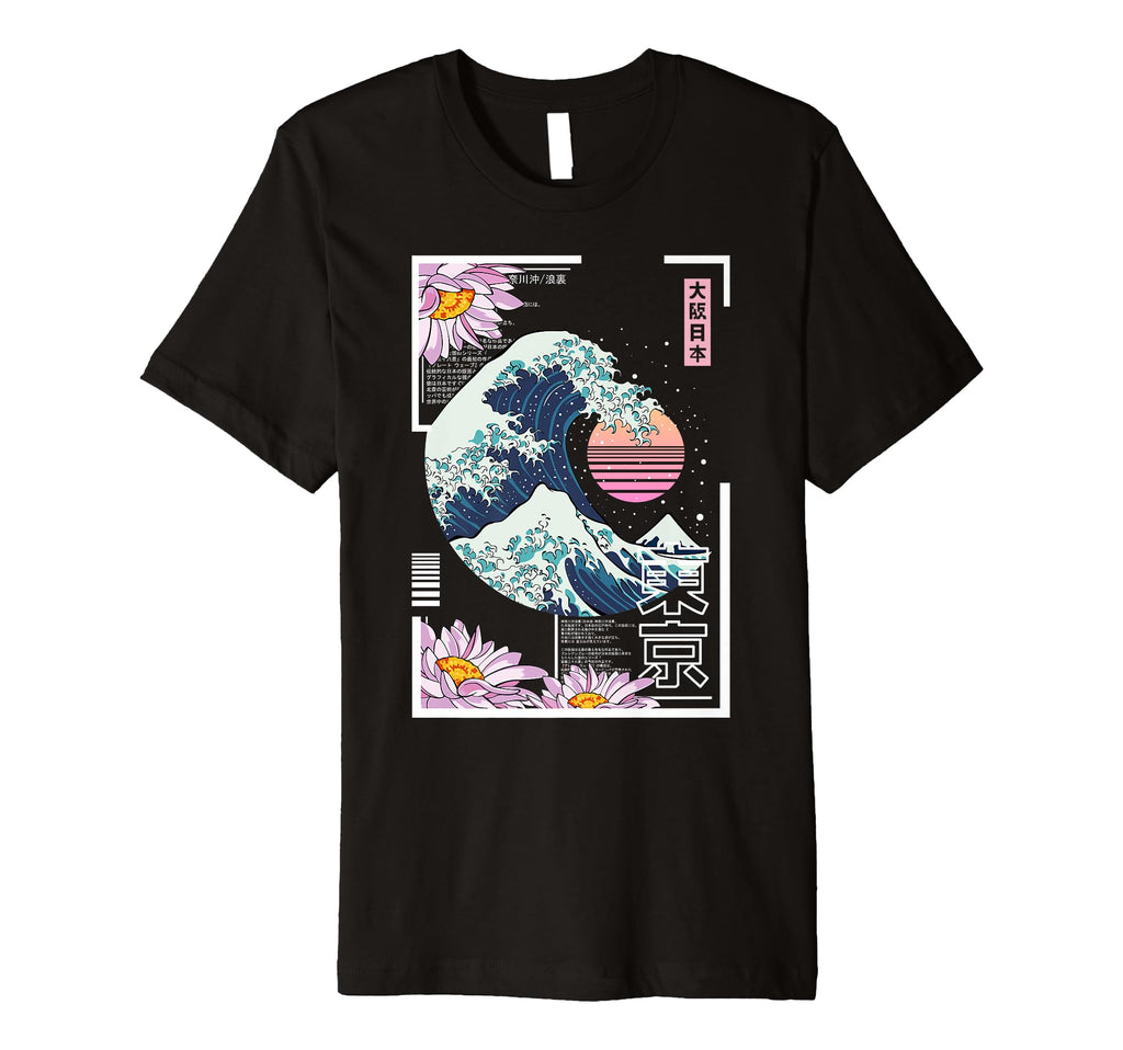 Vaporwave Synthwave 80S Japan T-Shirt - Aesthetic Graphic Men Women - T-Shirt, Sweatshirt, Hoodie
