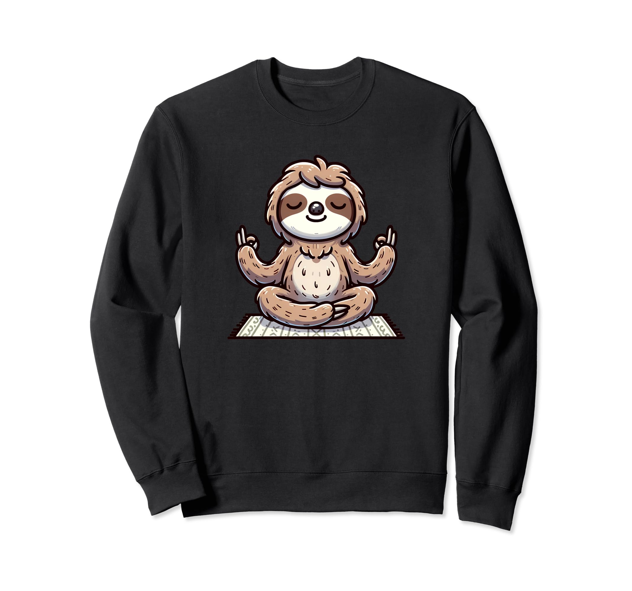 Yoga Lovers And Mindfulness Sloth Sweatshirt - Trendy Graphic Unisex - T-Shirt, Sweatshirt, Hoodie