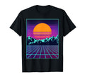 80S Aesthetic Vaporwave Outrun Sun T-Shirt - Casual Everyday Wear Unisex - T-Shirt, Sweatshirt, Hoodie