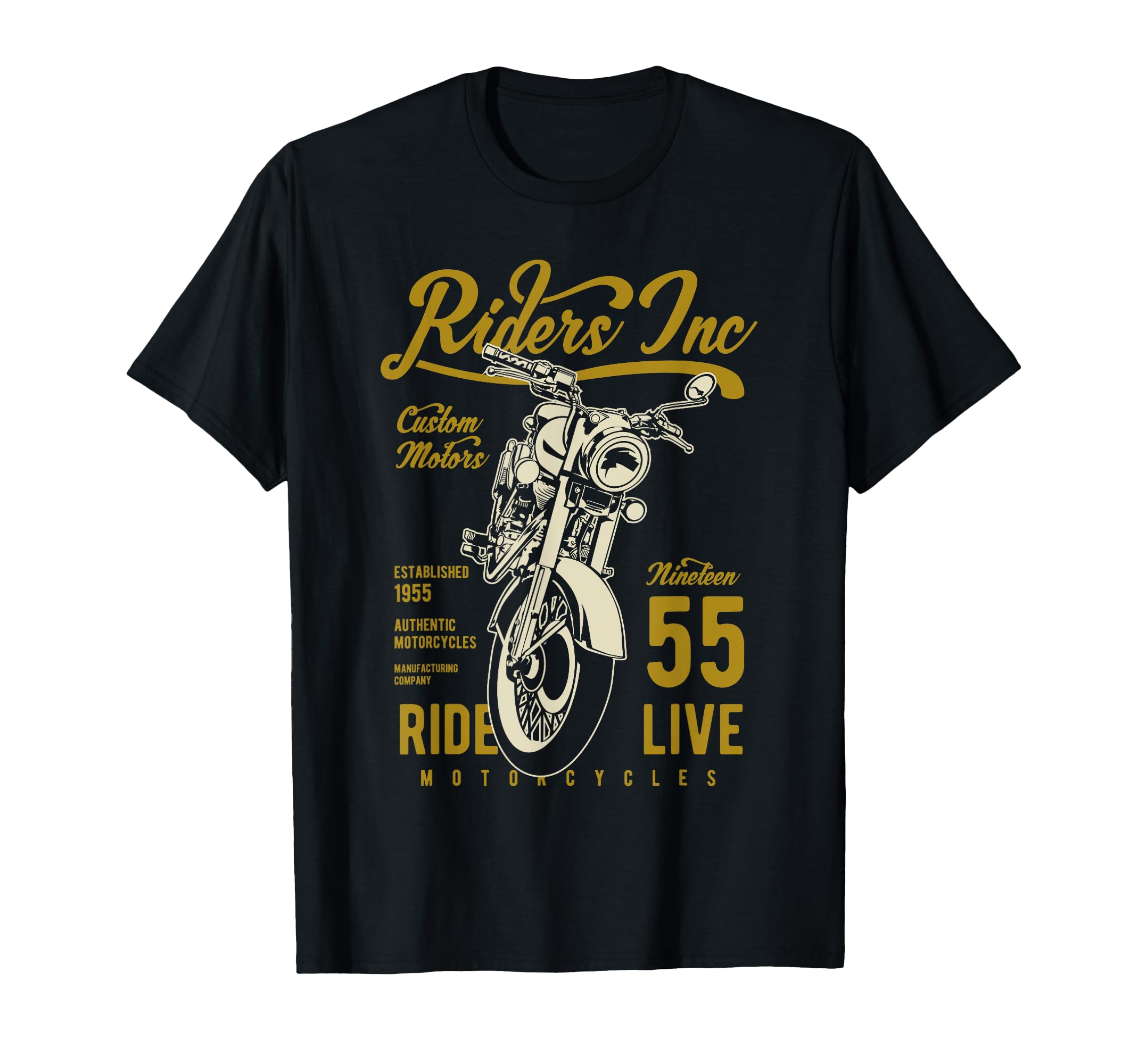 Riders Inc 1955 Motorcycle T-Shirt - Aesthetic Graphic Men Women - T-Shirt, Sweatshirt, Hoodie
