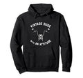 Dude Attitude Funny Motorcycle Rider Hoodie - Graphic Print Men Women - T-Shirt, Sweatshirt, Hoodie