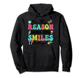 Be Reason Someone Smiles Today Mental Hoodie - Novelty Apparel for Adults - T-Shirt, Sweatshirt, Hoodie