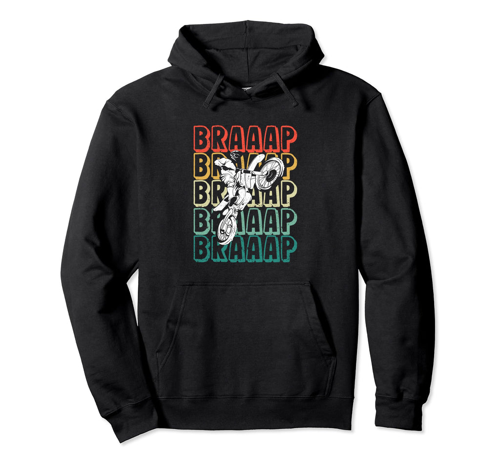 Dirt Bike Sunset Dirtbike Motocross Hoodie - Fun Novelty Design for Adults - T-Shirt, Sweatshirt, Hoodie
