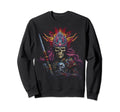 Grunge Samurai Skeleton Goth Art Sweatshirt - Aesthetic Graphic Men Women - T-Shirt, Sweatshirt, Hoodie