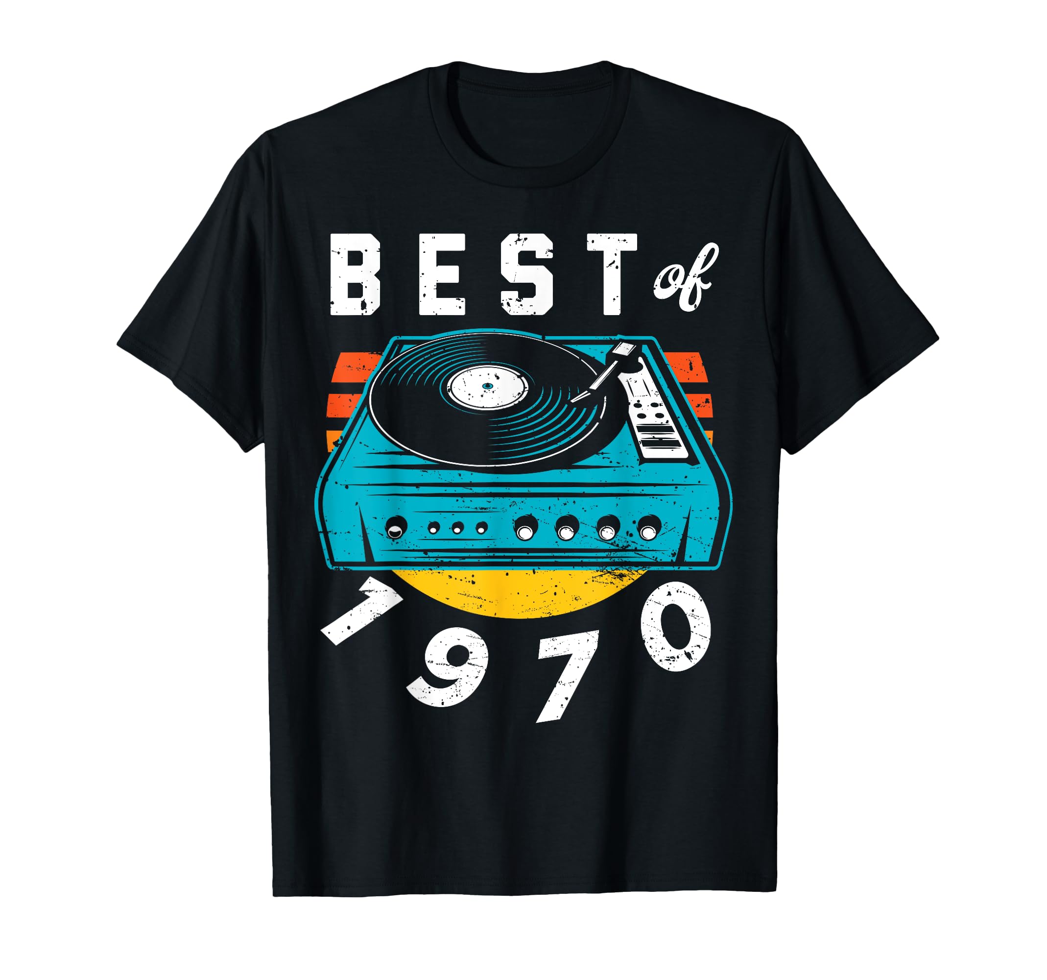 Best 1970 Vinyl Record 52 Birthday T-Shirt - Minimalist Print Men Women - T-Shirt, Sweatshirt, Hoodie
