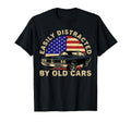 Easily Distracted Old Cars Fathers Day T-Shirt - Trendy Graphic Men Women - T-Shirt, Sweatshirt, Hoodie