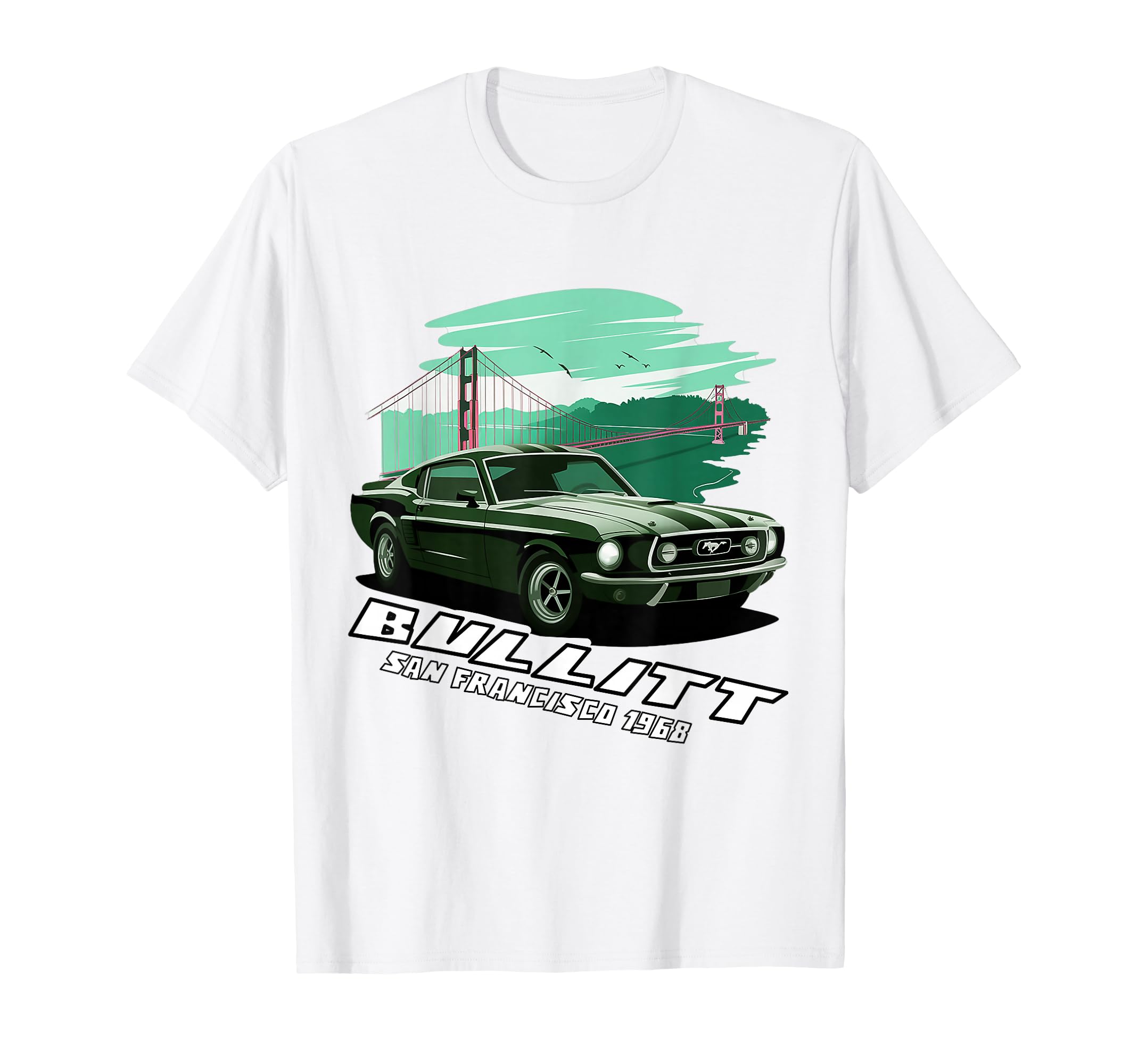 Hot Rod Muscle Racing Bullit Car T-Shirt - Casual Everyday Wear for Adults - T-Shirt, Sweatshirt, Hoodie