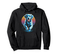 Synthwave Golden Retriever Sunset Hoodie - Novelty Apparel Men Women - T-Shirt, Sweatshirt, Hoodie