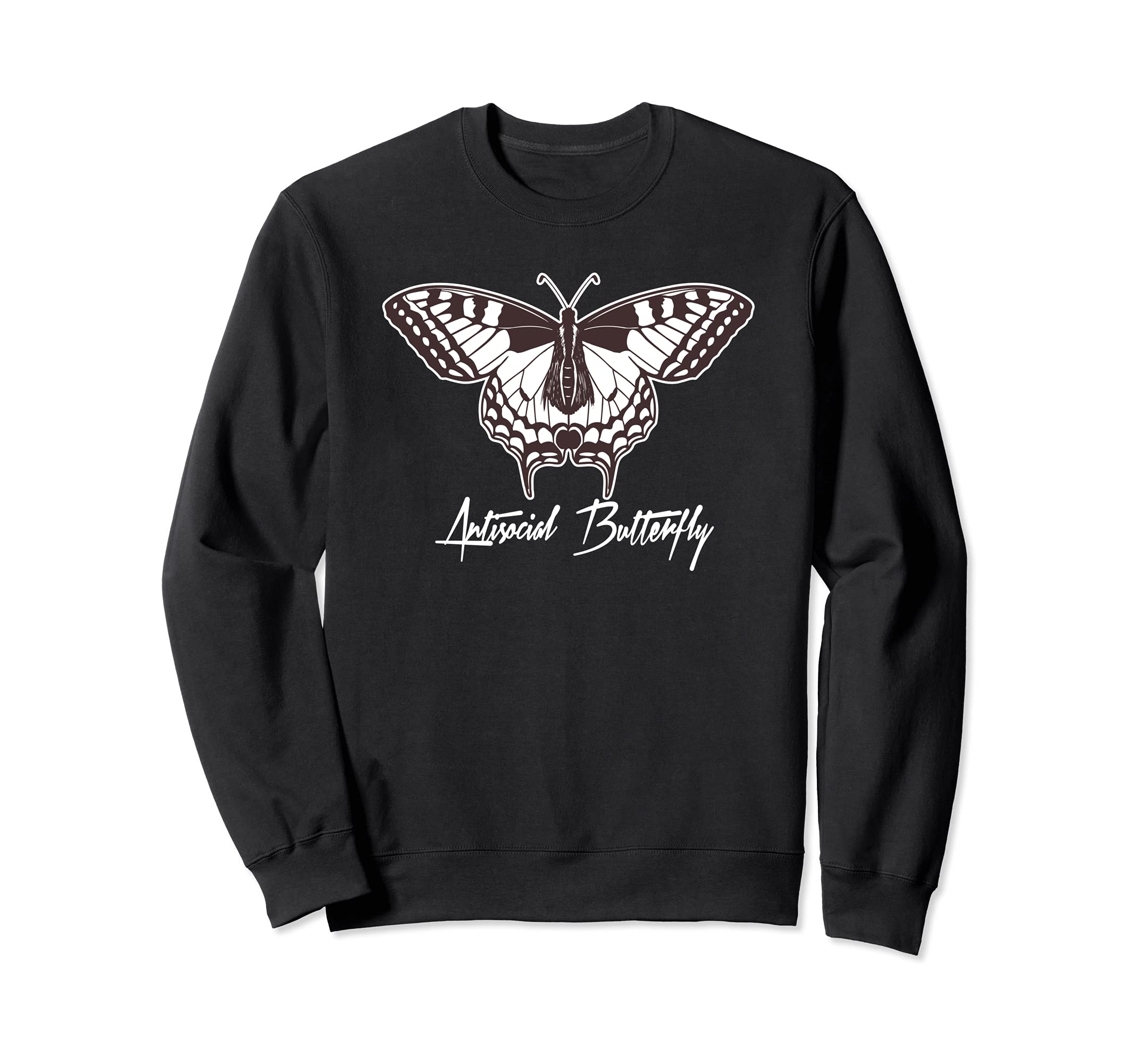 Antisocial Butterfly Sweatshirt - Unique Graphic for Adults - T-Shirt, Sweatshirt, Hoodie