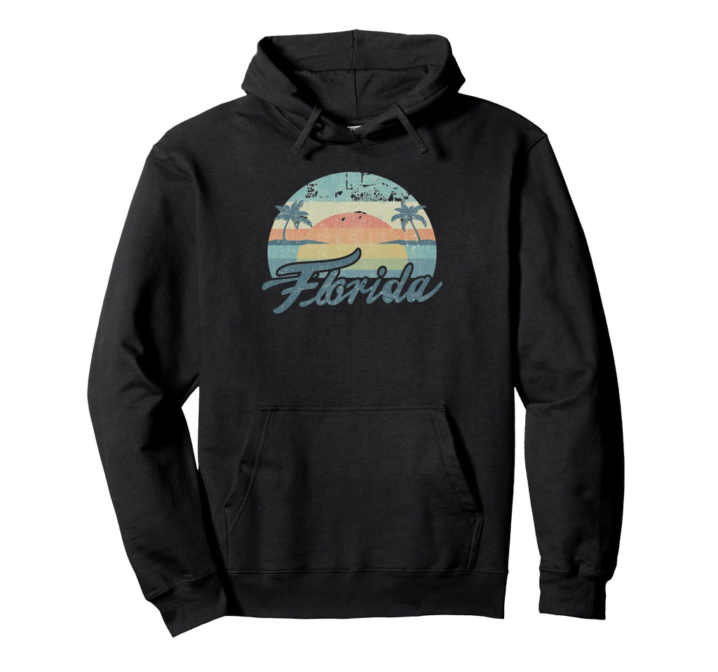 Florida Vacation Sunset 70S Hoodie - Casual Everyday Wear Men Women - T-Shirt, Sweatshirt, Hoodie