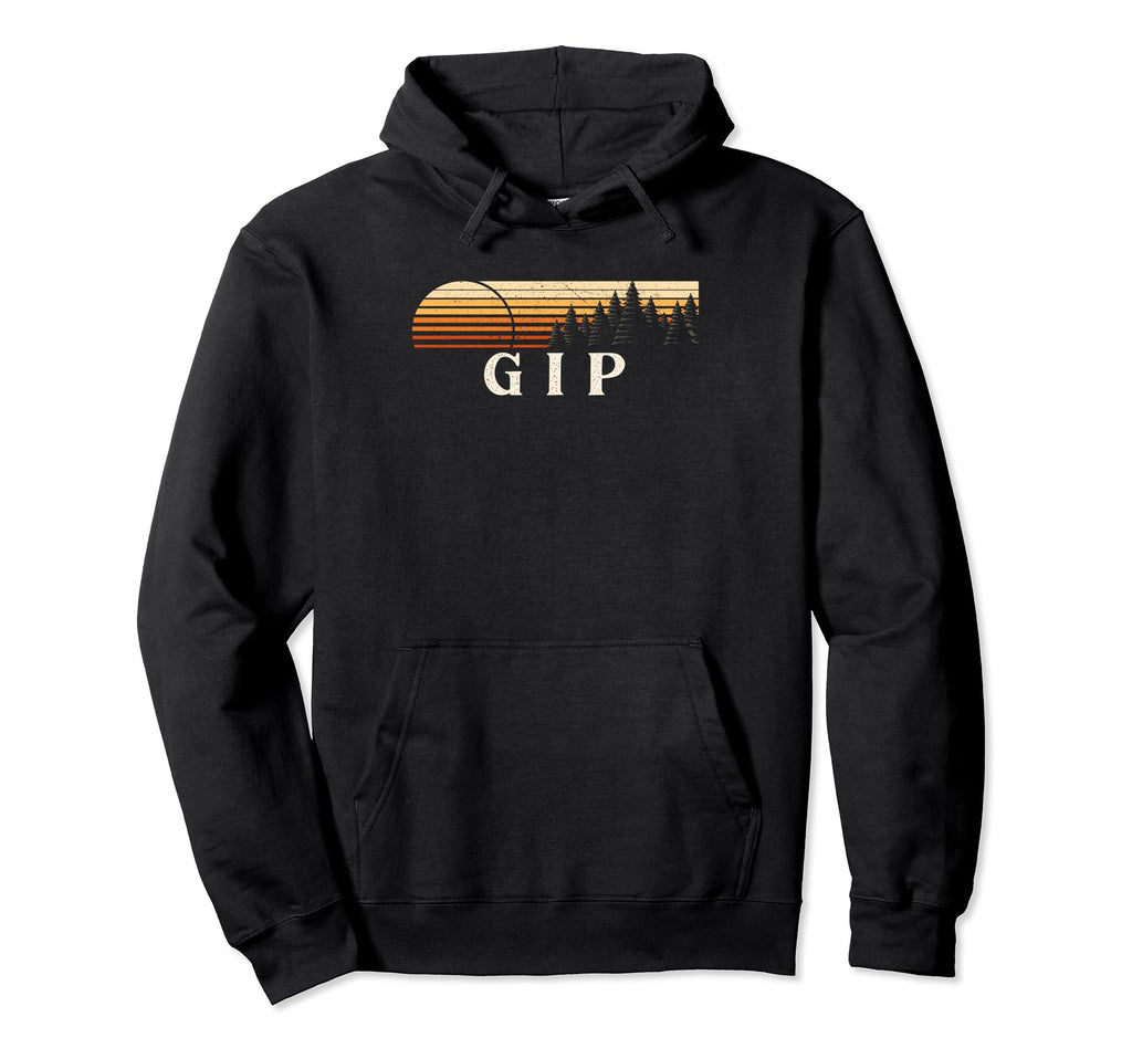 Gip Wv Evergreen Sunset Eighties Hoodie - Graphic Print for Adults - T-Shirt, Sweatshirt, Hoodie
