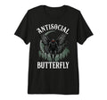 Antisocial Butterfly Tri Blend T-Shirt - Trendy Graphic Men Women - T-Shirt, Sweatshirt, Hoodie