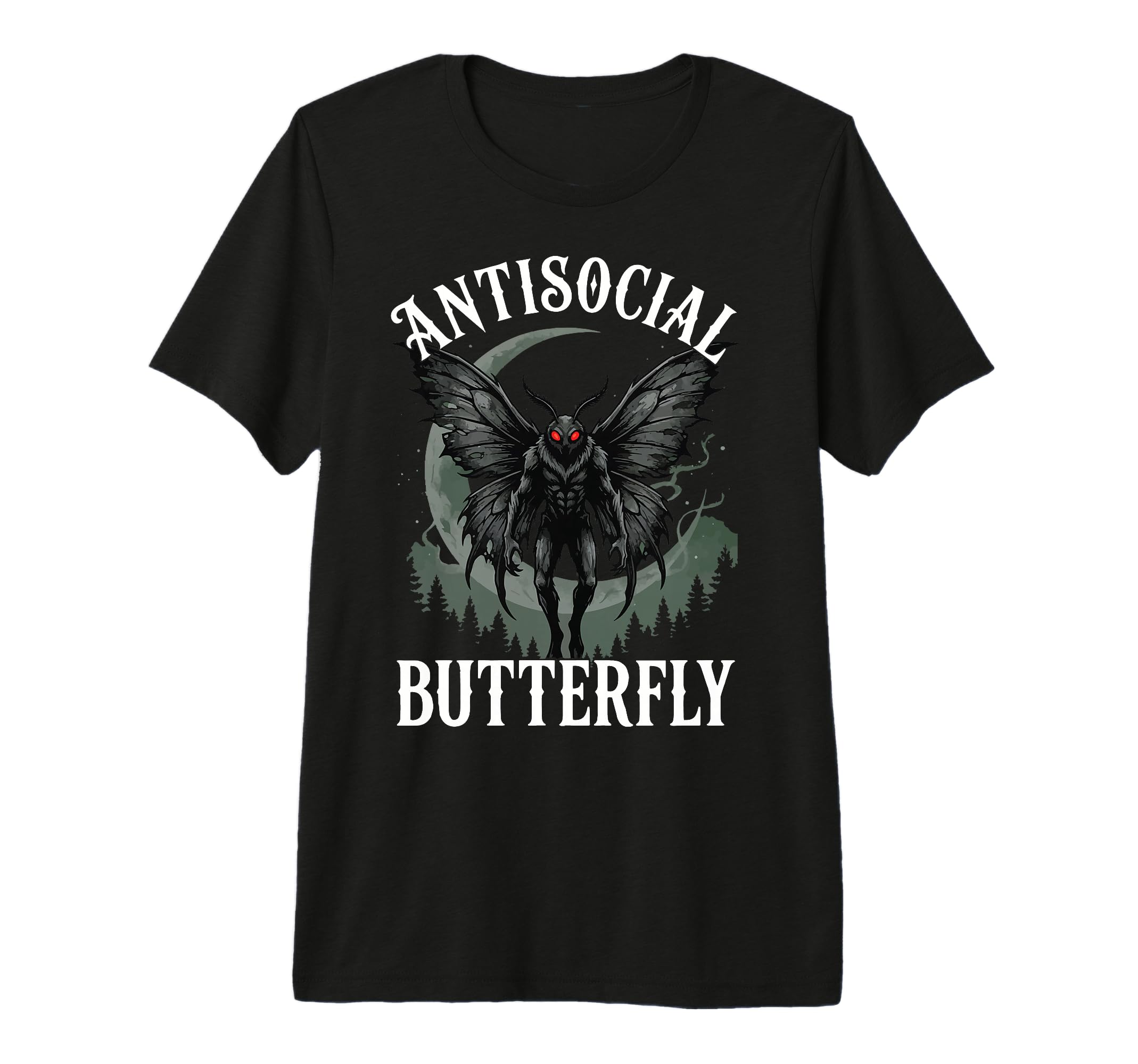 Antisocial Butterfly Tri Blend T-Shirt - Trendy Graphic Men Women - T-Shirt, Sweatshirt, Hoodie