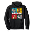 Tom And Jerry Four Squares Hoodie - Novelty Apparel Unisex - T-Shirt, Sweatshirt, Hoodie