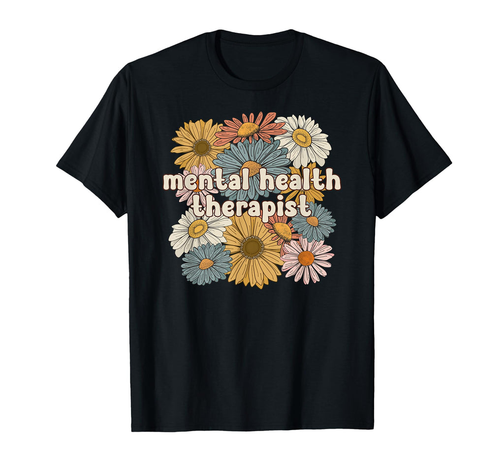 Groovy Mental Health Therapist Mental T-Shirt - Unique Graphic for Adults - T-Shirt, Sweatshirt, Hoodie
