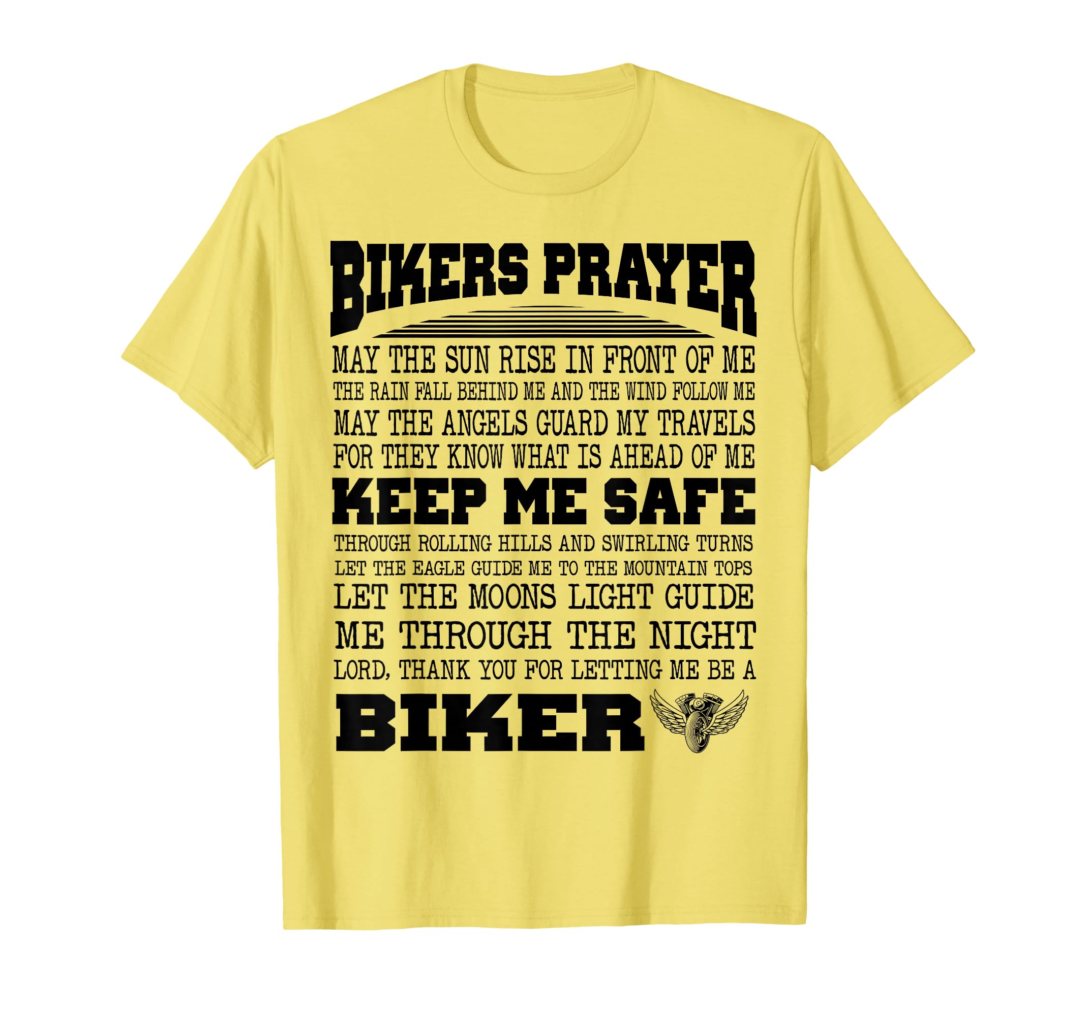 Bikers Prayer Motorcycle Biker T-Shirt - Aesthetic Graphic Men Women - T-Shirt, Sweatshirt, Hoodie