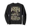 Real Pops Motorcycle Biker Dad Road Sweatshirt - Trendy Graphic Unisex - T-Shirt, Sweatshirt, Hoodie