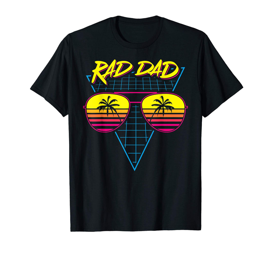 Mens Rad Dad Synthwave 80S T-Shirt - Aesthetic Graphic for Adults - T-Shirt, Sweatshirt, Hoodie