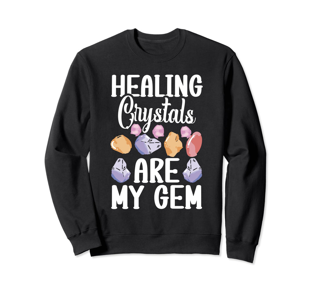 Crystal Healing Sage Crystal Sweatshirt - Casual Everyday Wear for Adults - T-Shirt, Sweatshirt, Hoodie
