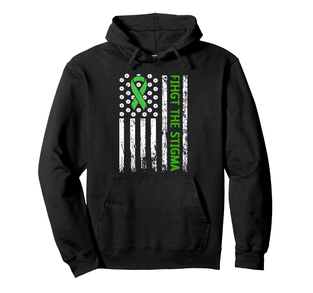 Mental Health Matters Fight Stigma Mental Hoodie - Graphic Print Unisex - T-Shirt, Sweatshirt, Hoodie