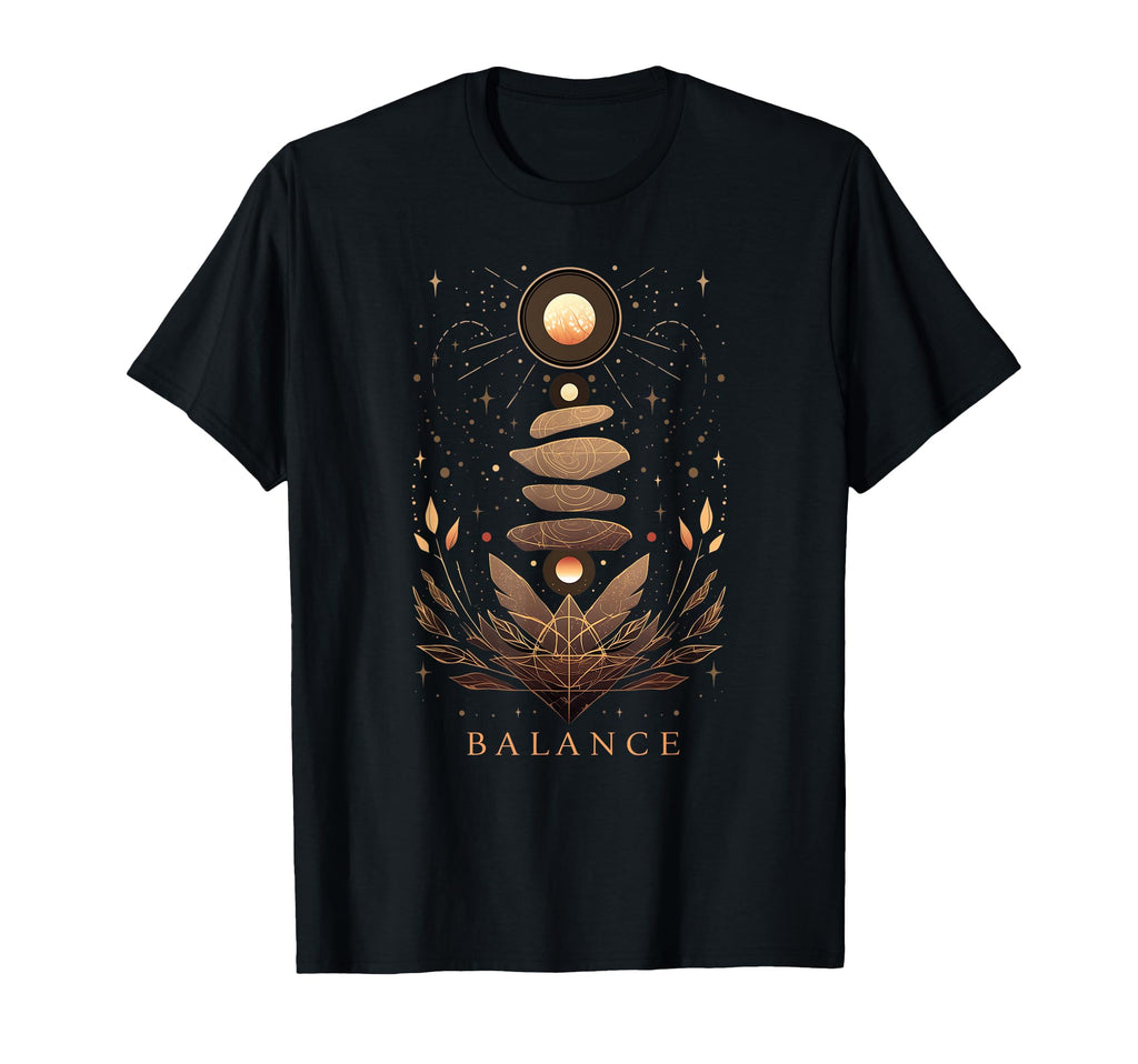 Zen Balancing Stones Art Mindfulness And T-Shirt - Novelty Apparel Unisex - T-Shirt, Sweatshirt, Hoodie