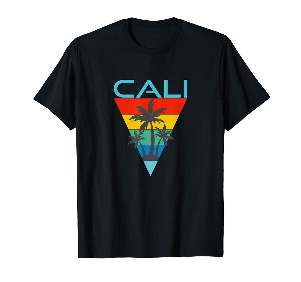 Cali California Palm Trees Sunset T-Shirt - Custom Art Print for Adults - T-Shirt, Sweatshirt, Hoodie