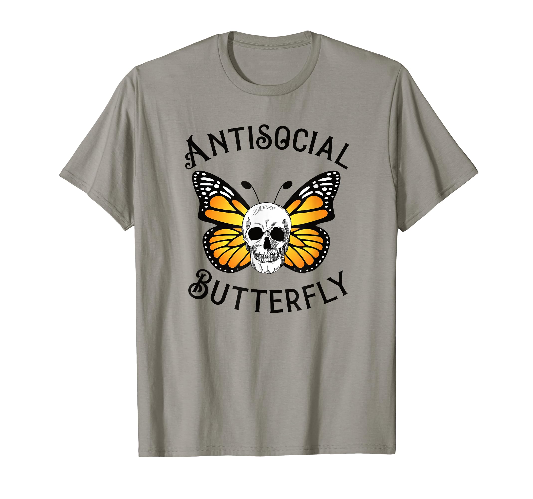 Antisocial Butterfly Introvert Monarch T-Shirt - Unique Graphic Unisex - T-Shirt, Sweatshirt, Hoodie