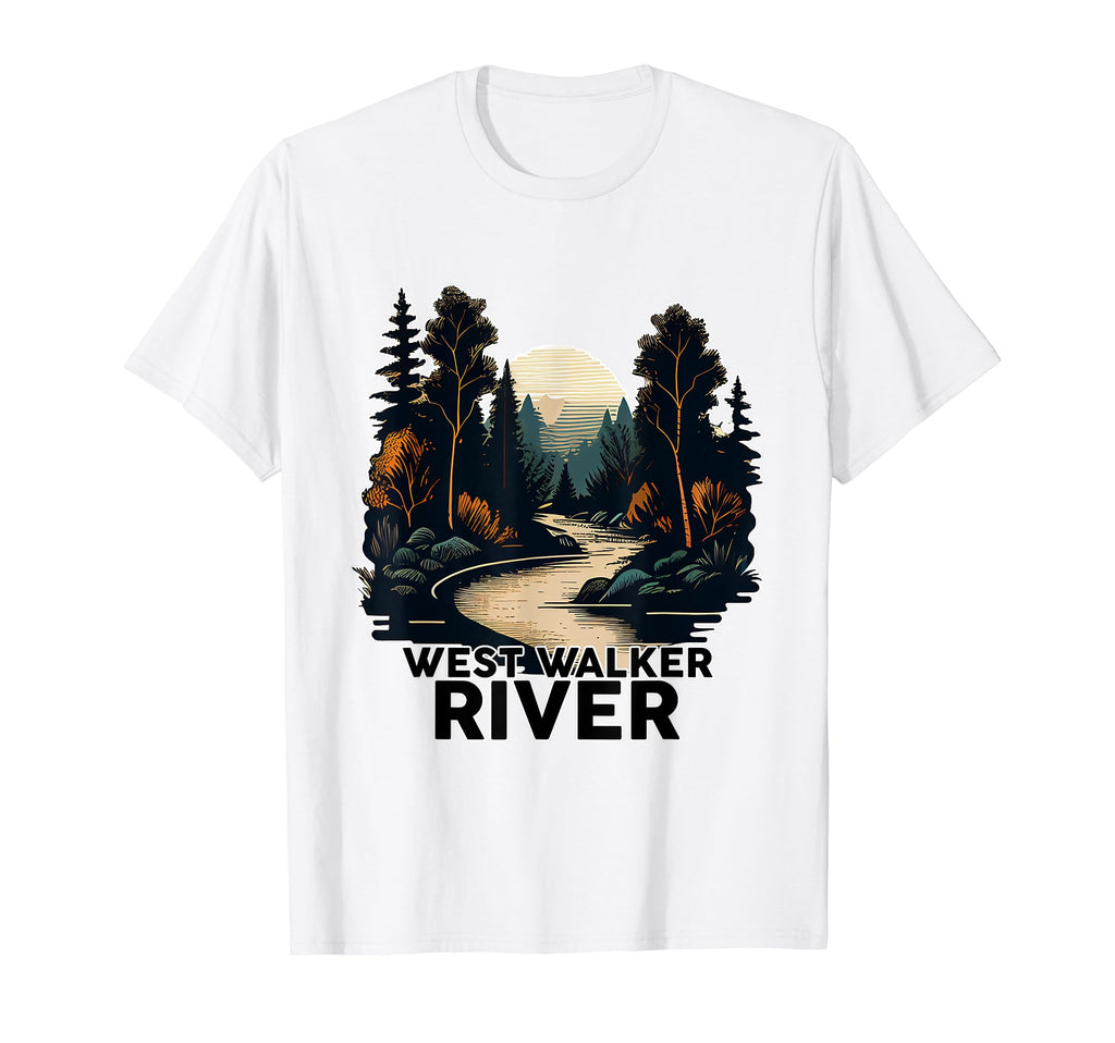 West Walker River Minimalist River T-Shirt - Unique Graphic for Adults - T-Shirt, Sweatshirt, Hoodie