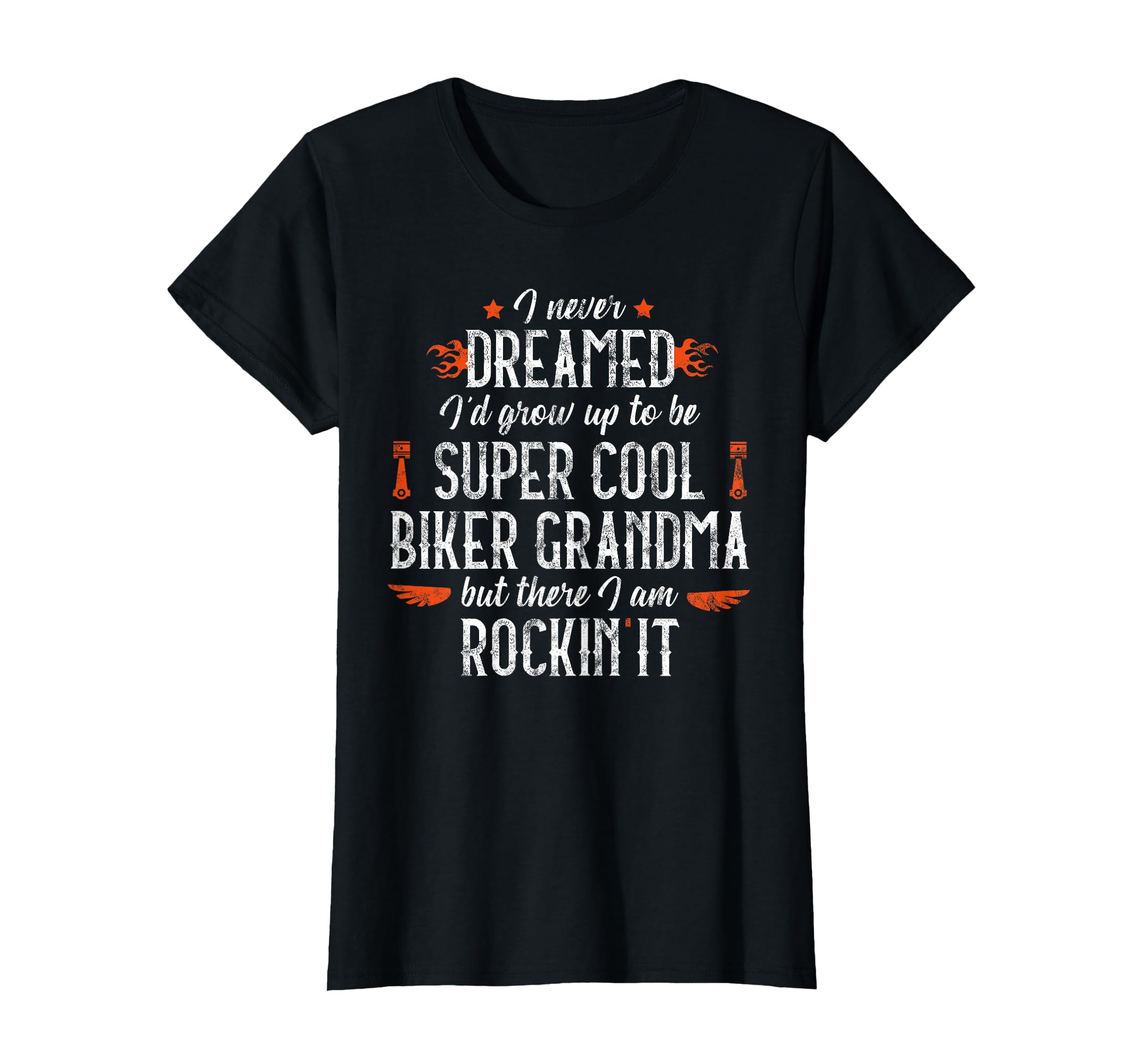 Womens Motorcycle Grandma Biker Grandmother T-Shirt - Graphic Print Unisex - T-Shirt, Sweatshirt, Hoodie