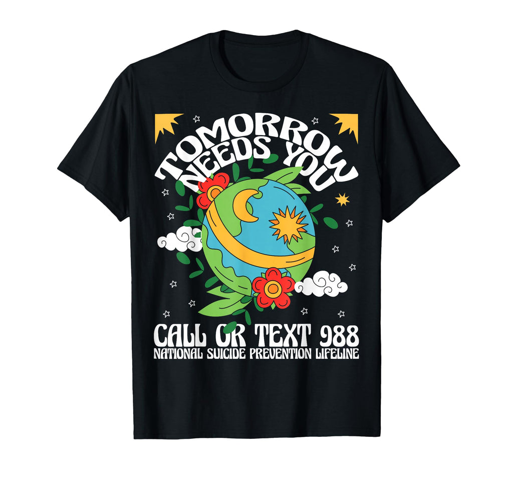 Groovy Mental Health Matters Be Kind Self T-Shirt - Novelty Apparel Unisex - T-Shirt, Sweatshirt, Hoodie