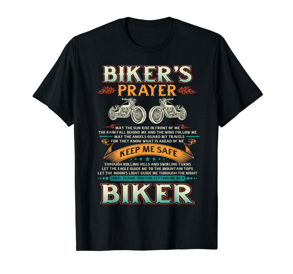 Bikers Prayer Motorcycle Biker Biking T-Shirt - Trendy Graphic for Adults - T-Shirt, Sweatshirt, Hoodie