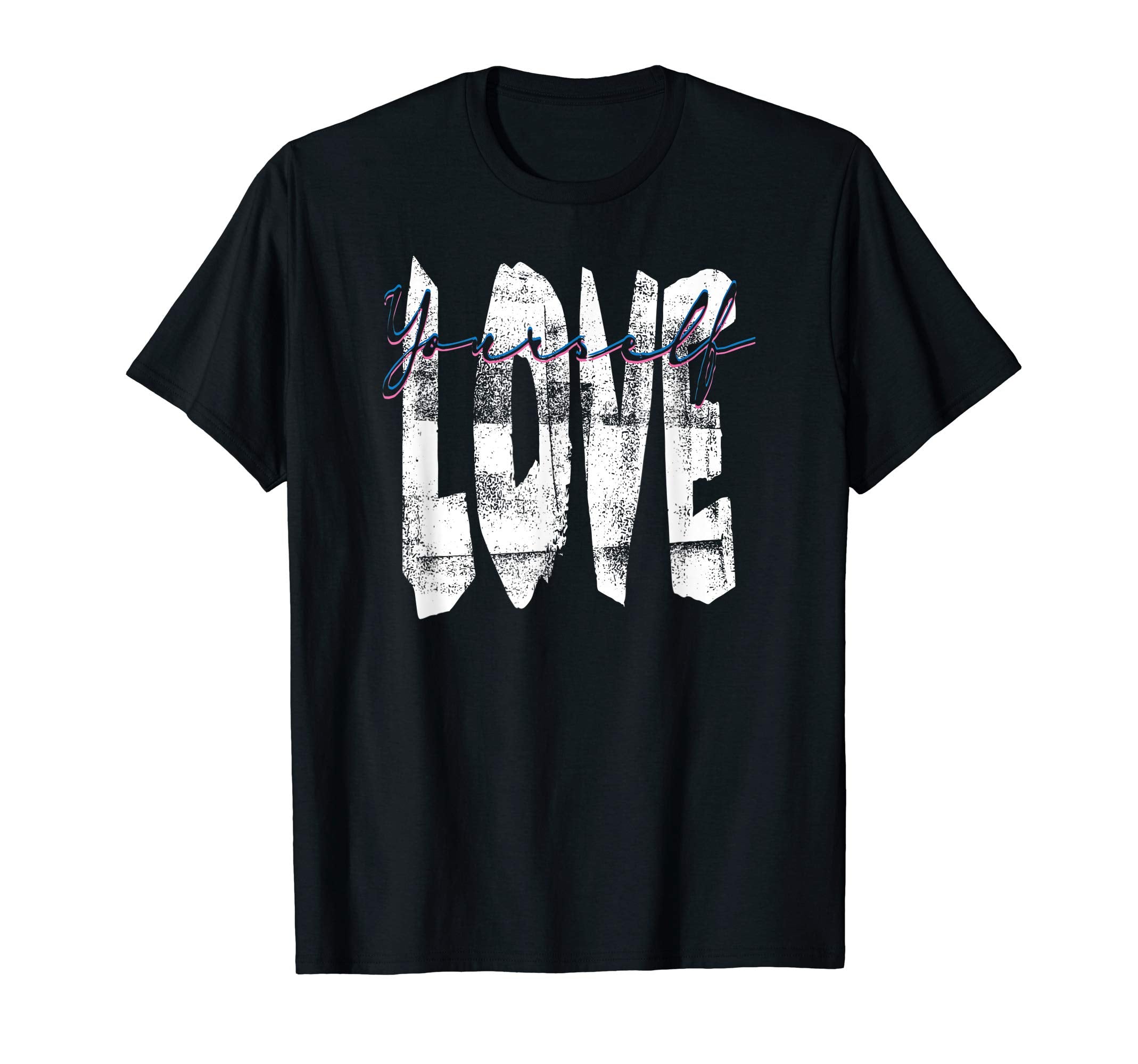 Hidden Love Yourself Positive Message T-Shirt - Novelty Apparel Unisex - T-Shirt, Sweatshirt, Hoodie